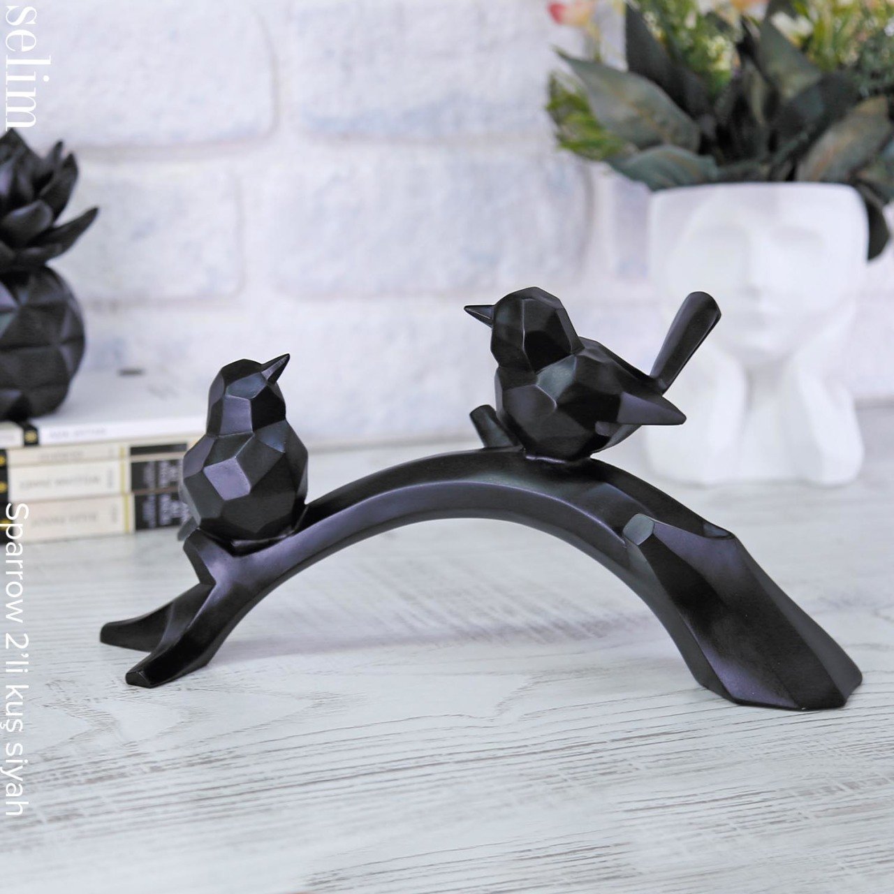 Sparrow 2er Pack Vogel Schwarz