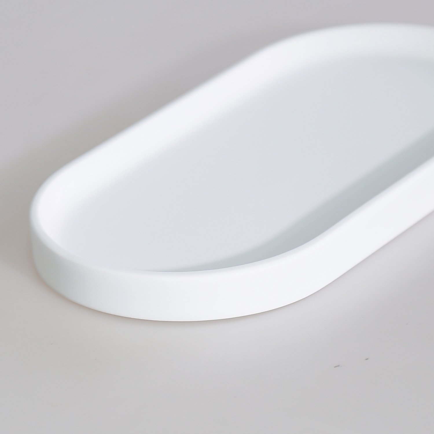 Victoria Oval Tepsi Küçük Beyaz
