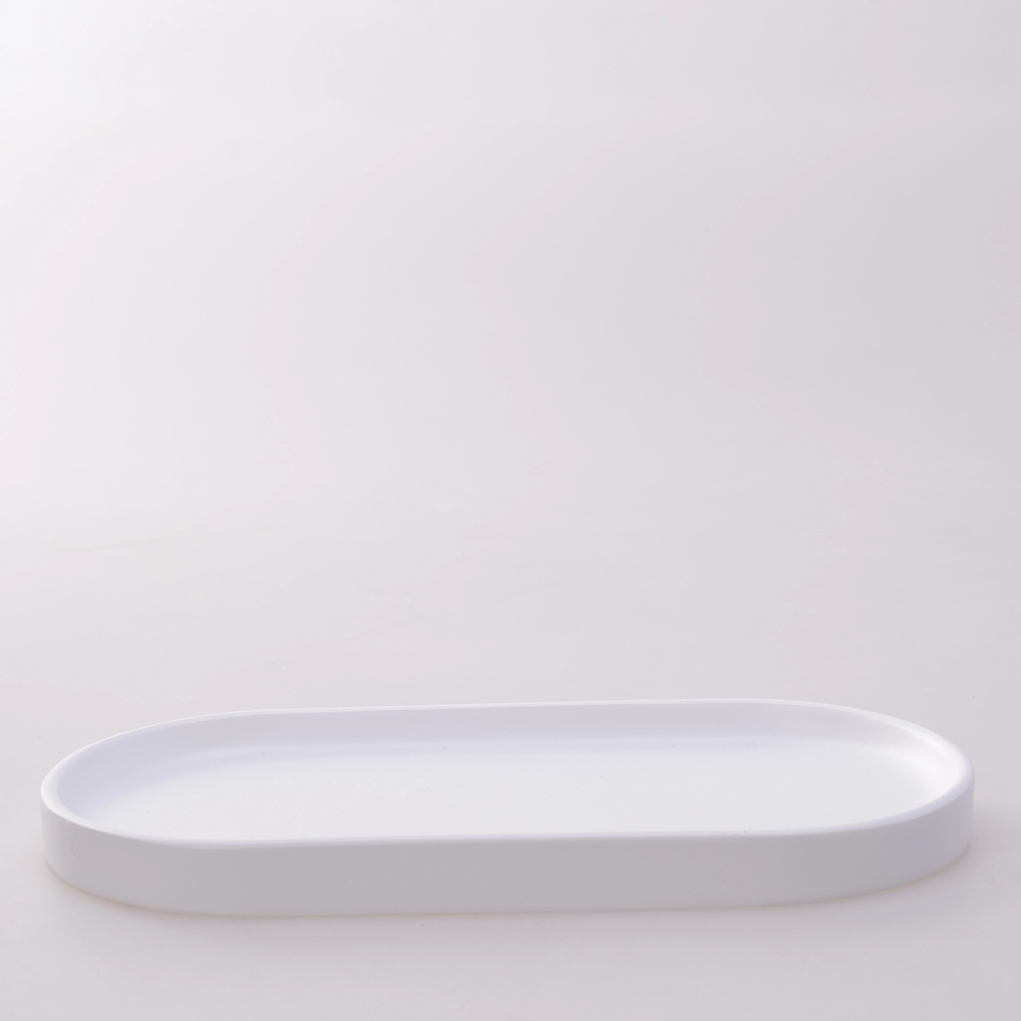 Victoria Oval Tepsi Küçük Beyaz