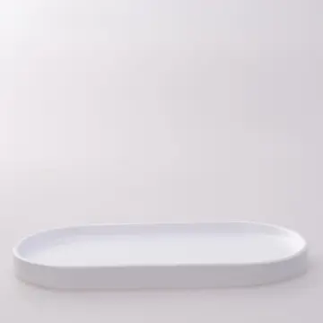 Victoria Oval Tray Small White