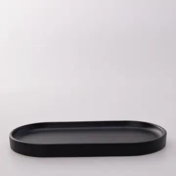 Victoria Oval Tepsi Küçük Siyah