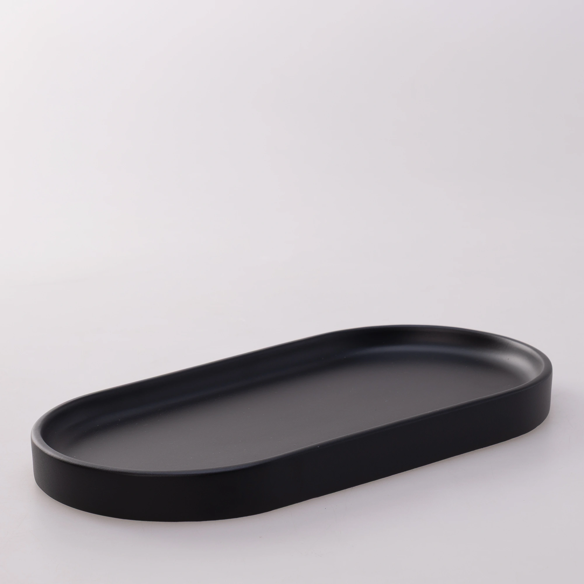 Victoria Oval Tepsi Küçük Siyah