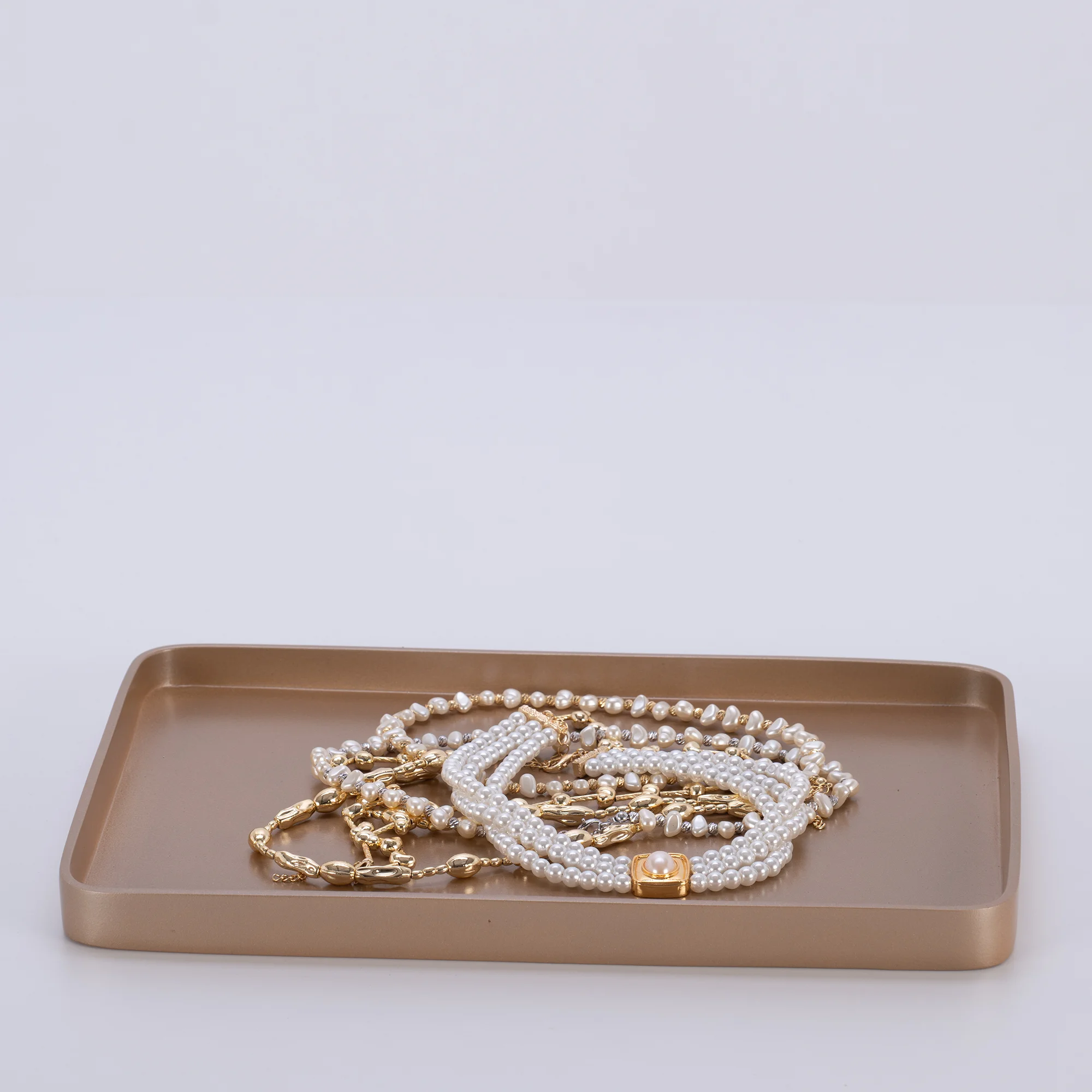 Victoria Dikdörtgen Tepsi Büyük Vizon