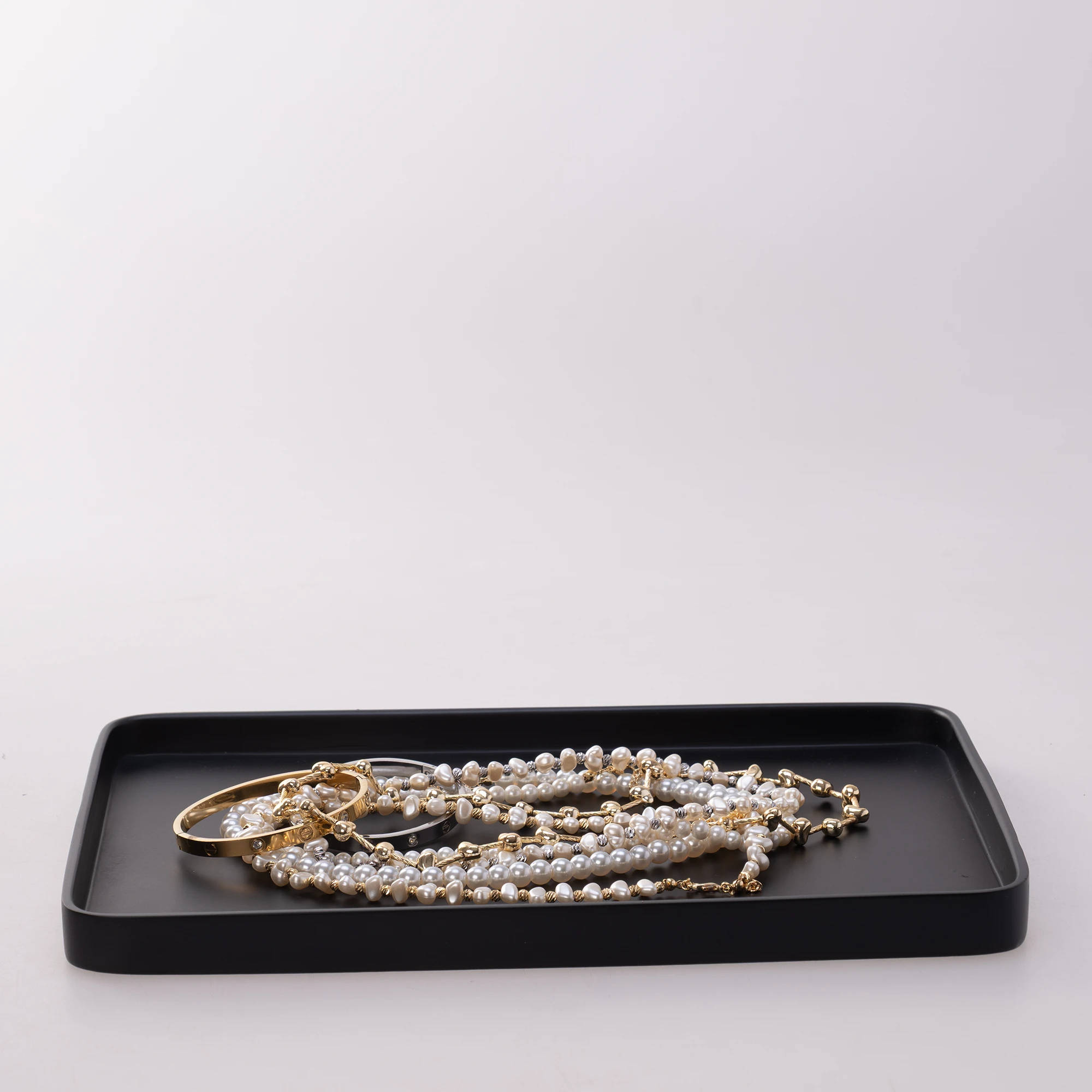 Victoria Rectangle Tray Large Black