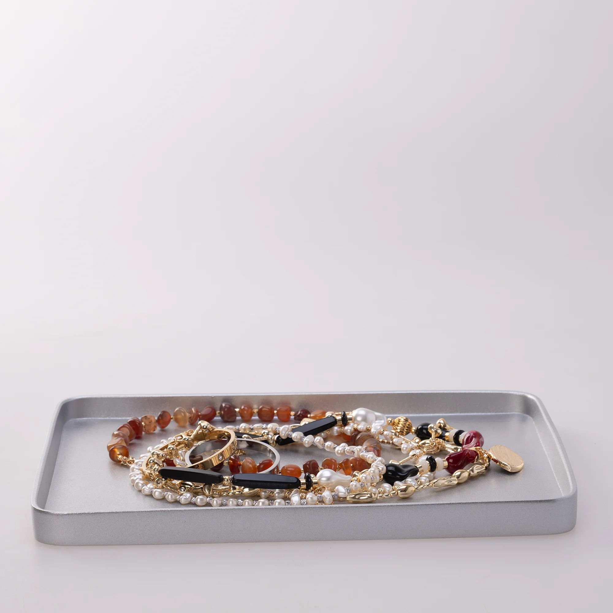 Victoria Dikdörtgen Tepsi Büyük Gümüş