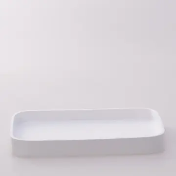 Victoria Rectangle Tray Small White