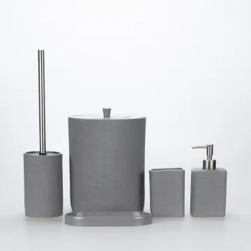 Linen Banyo Seti Gri