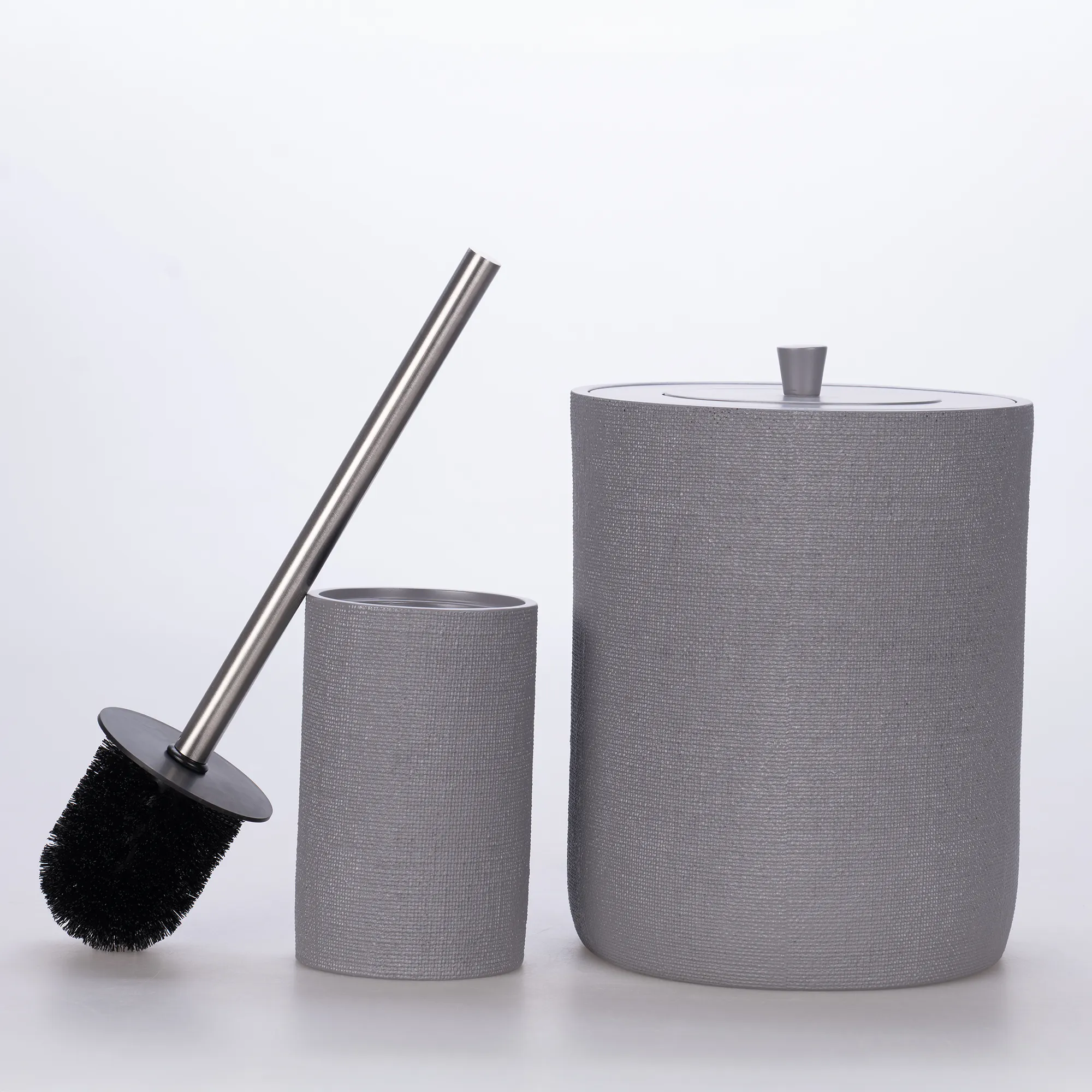 Linen Banyo Seti Gri