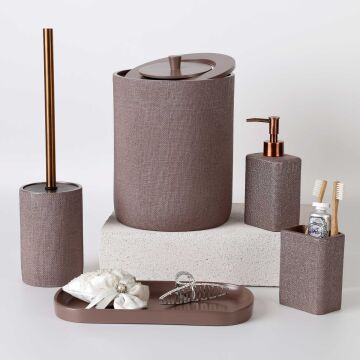 Linen Banyo Seti Taupe