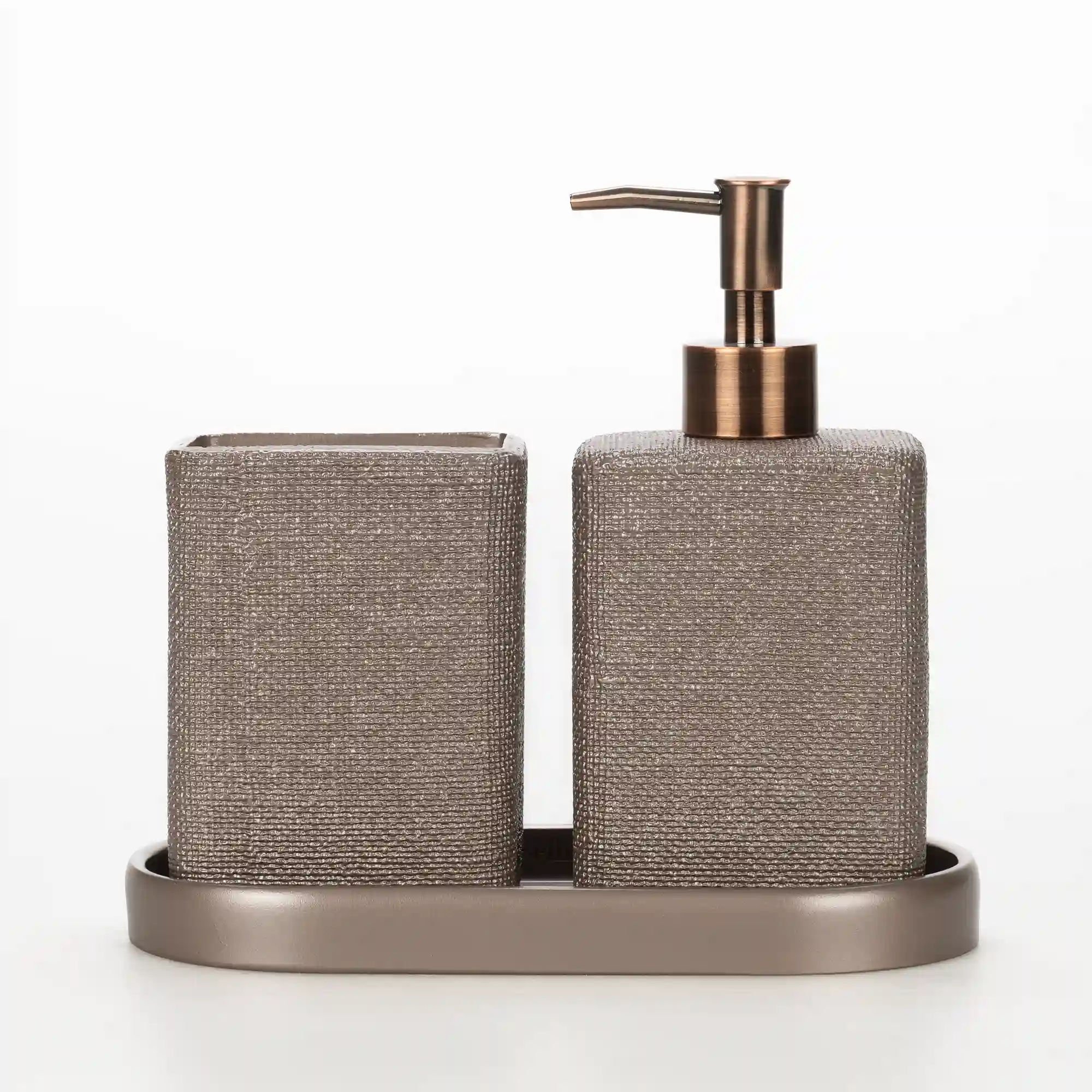 Linen Banyo Seti Taupe