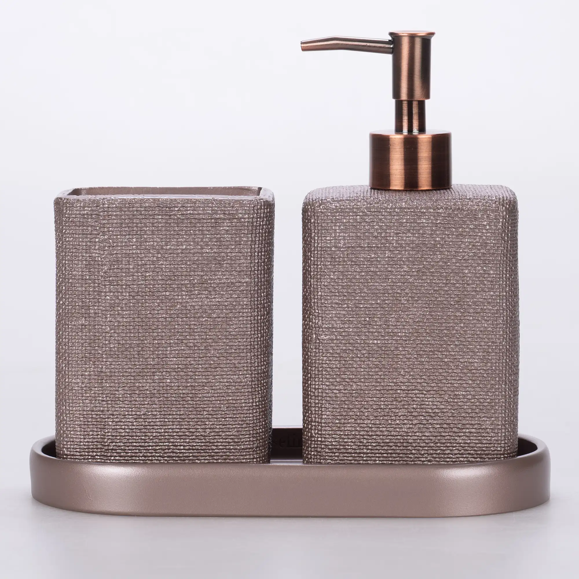 Linen Banyo Seti Taupe