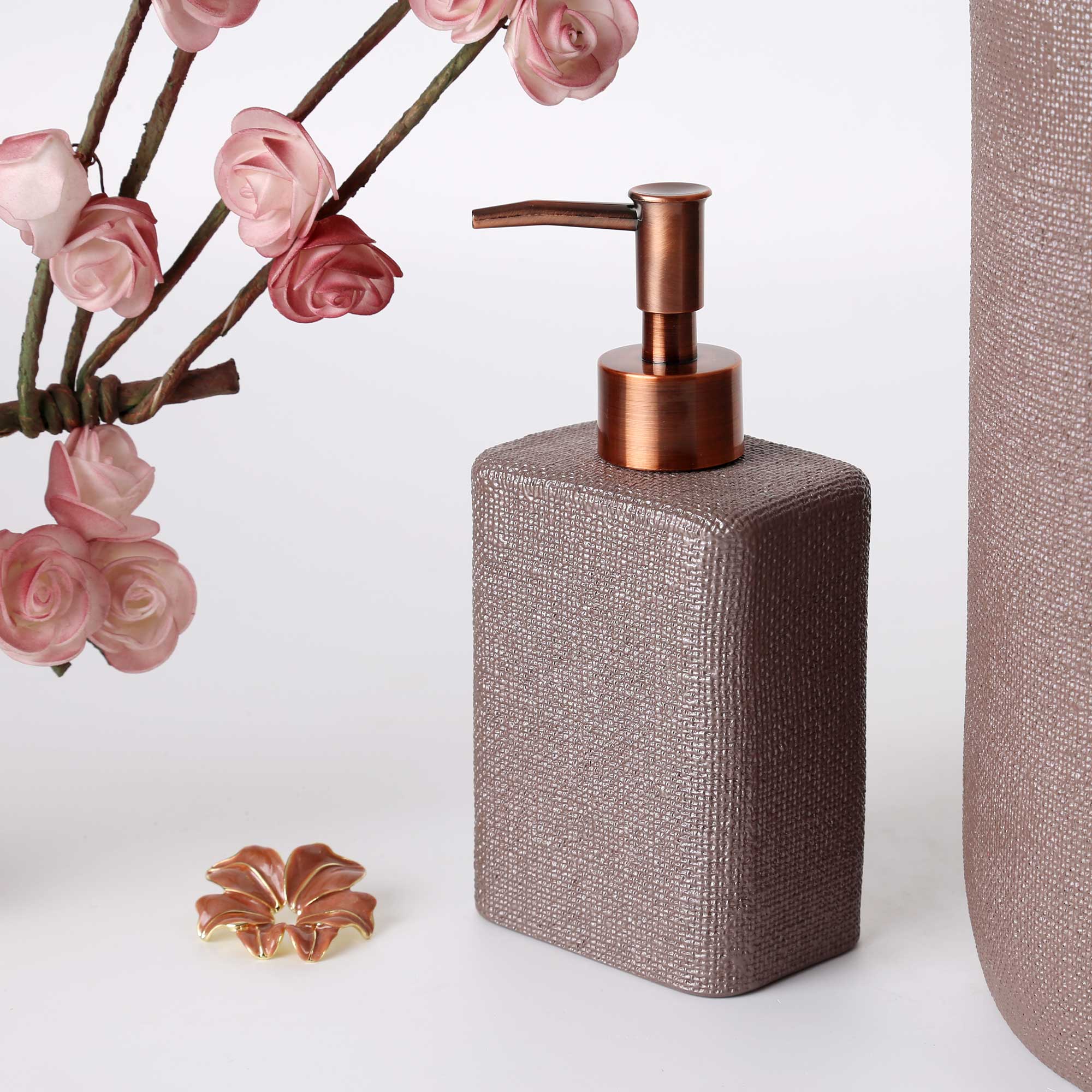 Linen Sıvı Sabunluk Taupe