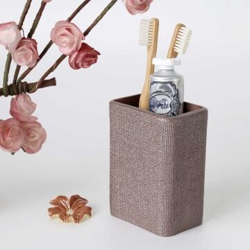 Linen Diş Fırçalık Taupe