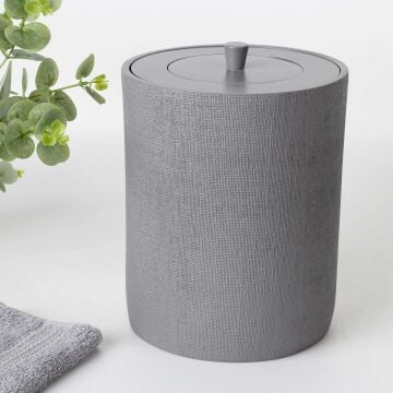 Linen Çöp Kovası Gri