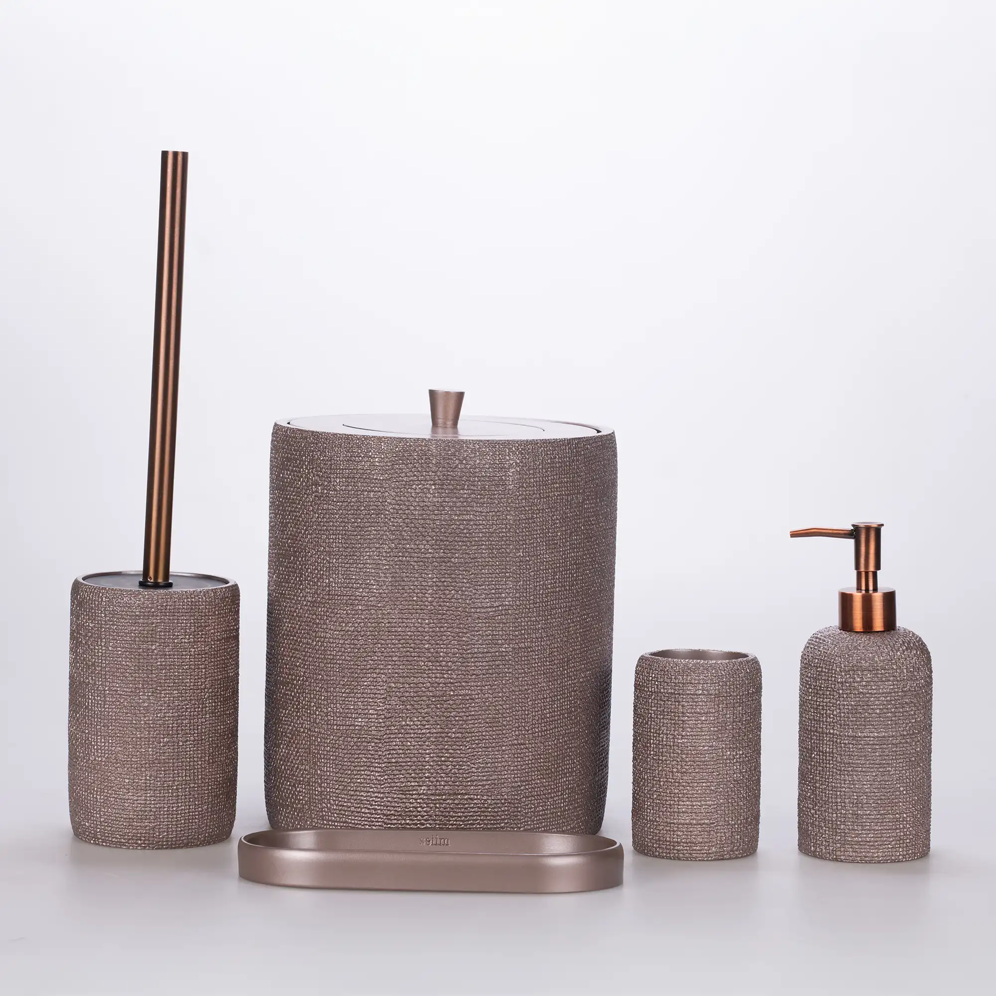 Natural Banyo Seti Taupe