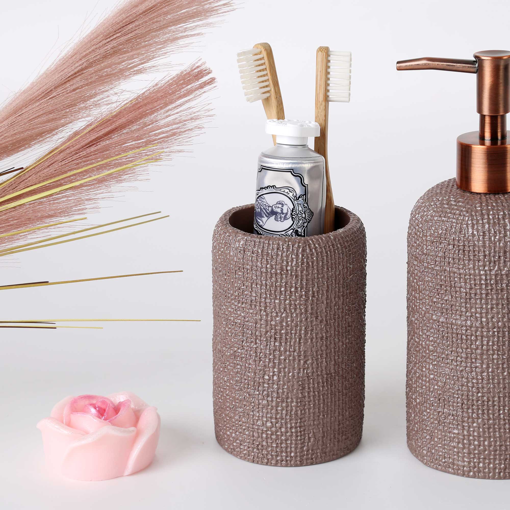 Natural Diş Fırçalık Taupe