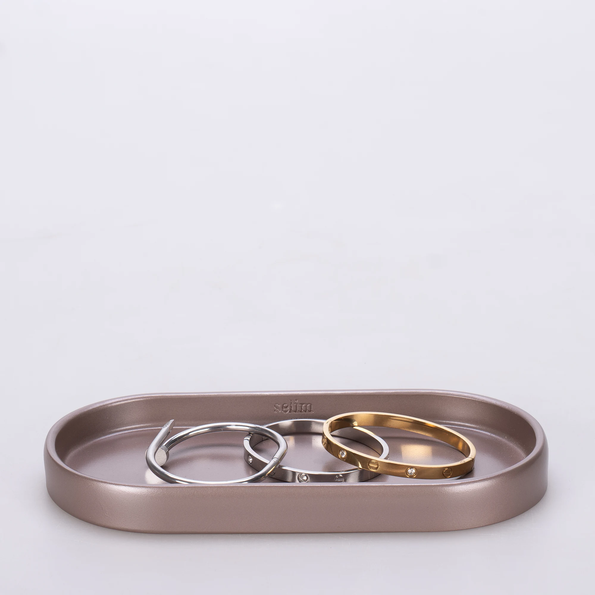 Tiny Oval Tepsi Taupe