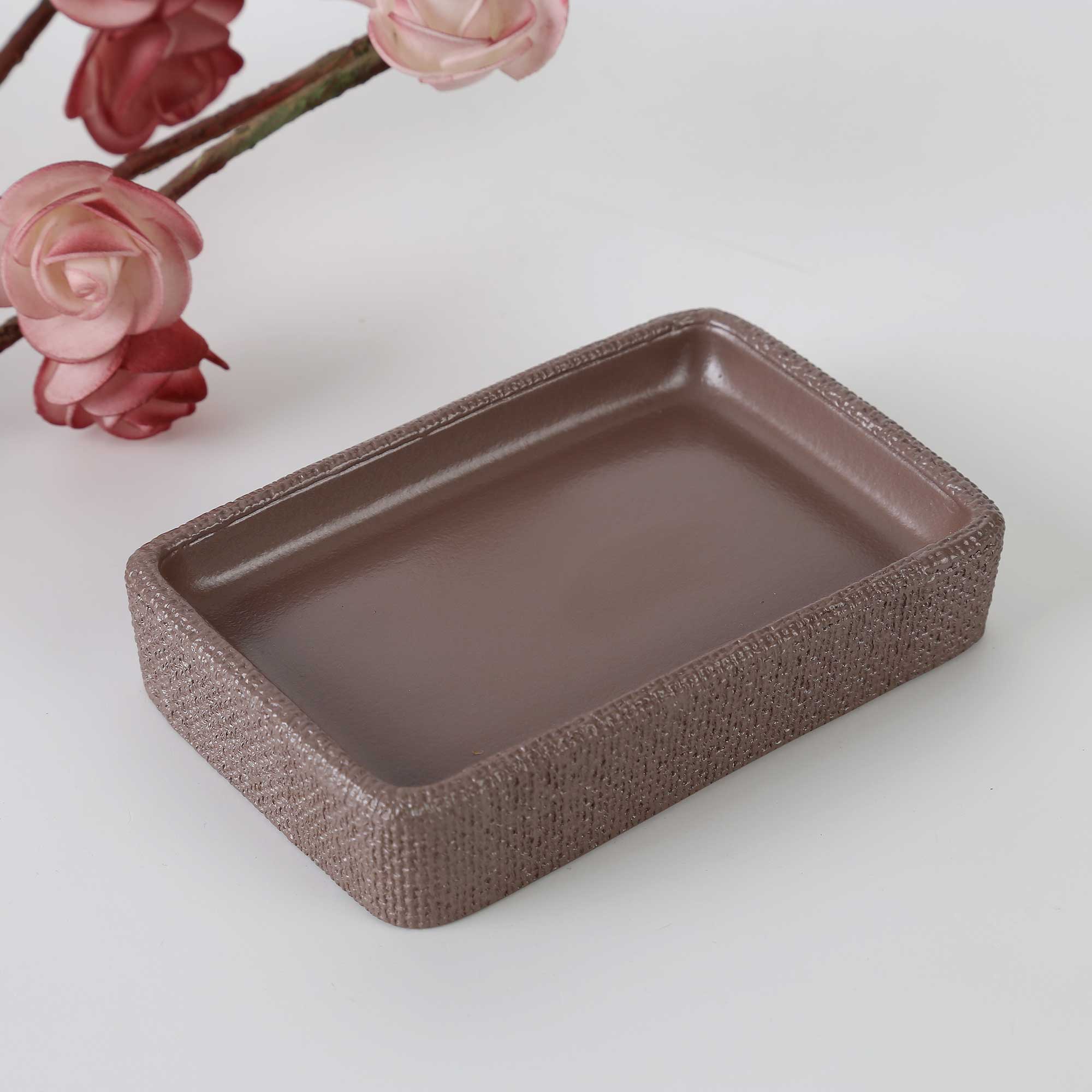 Linen Katı Sabunluk Taupe