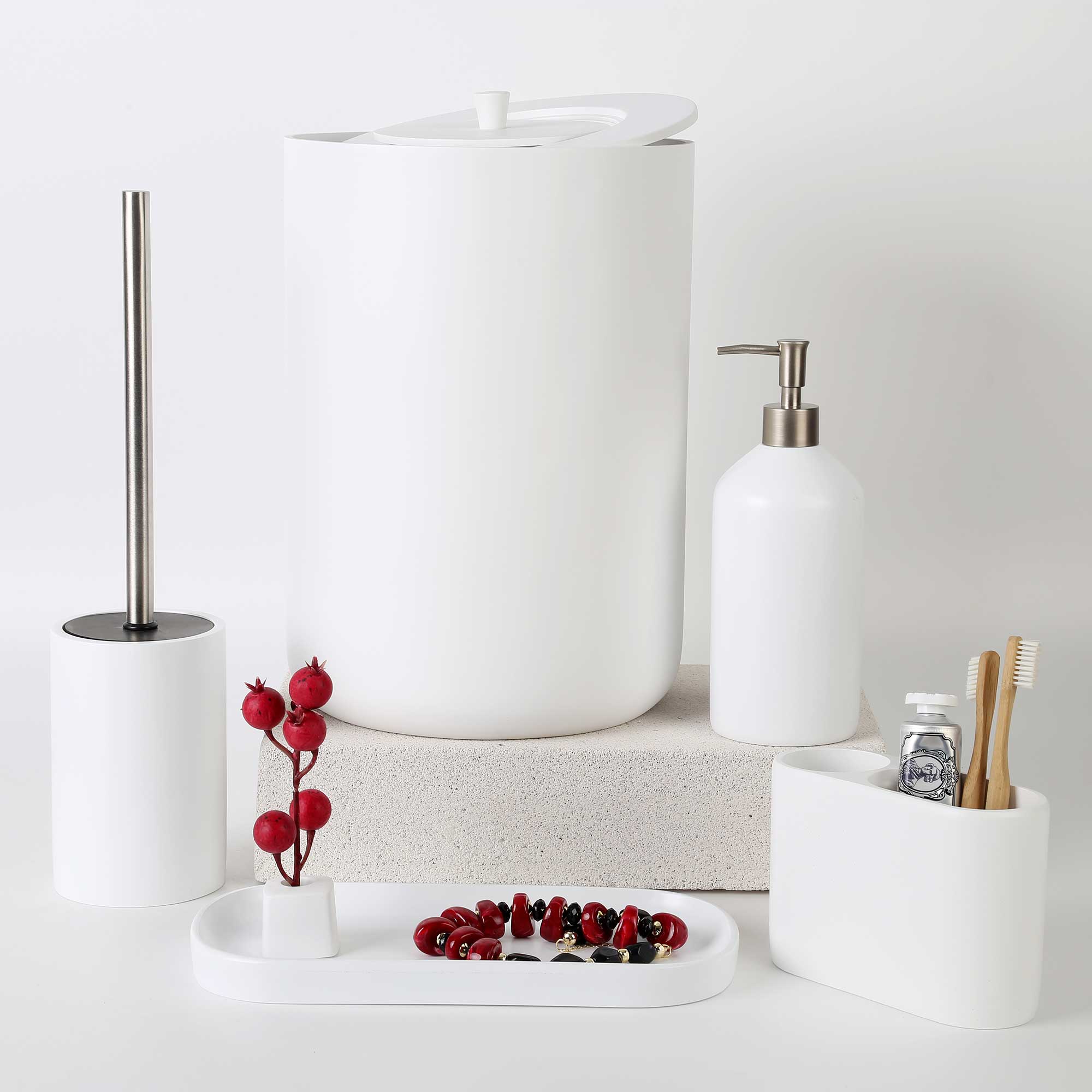 Luxe Banyo Seti Beyaz