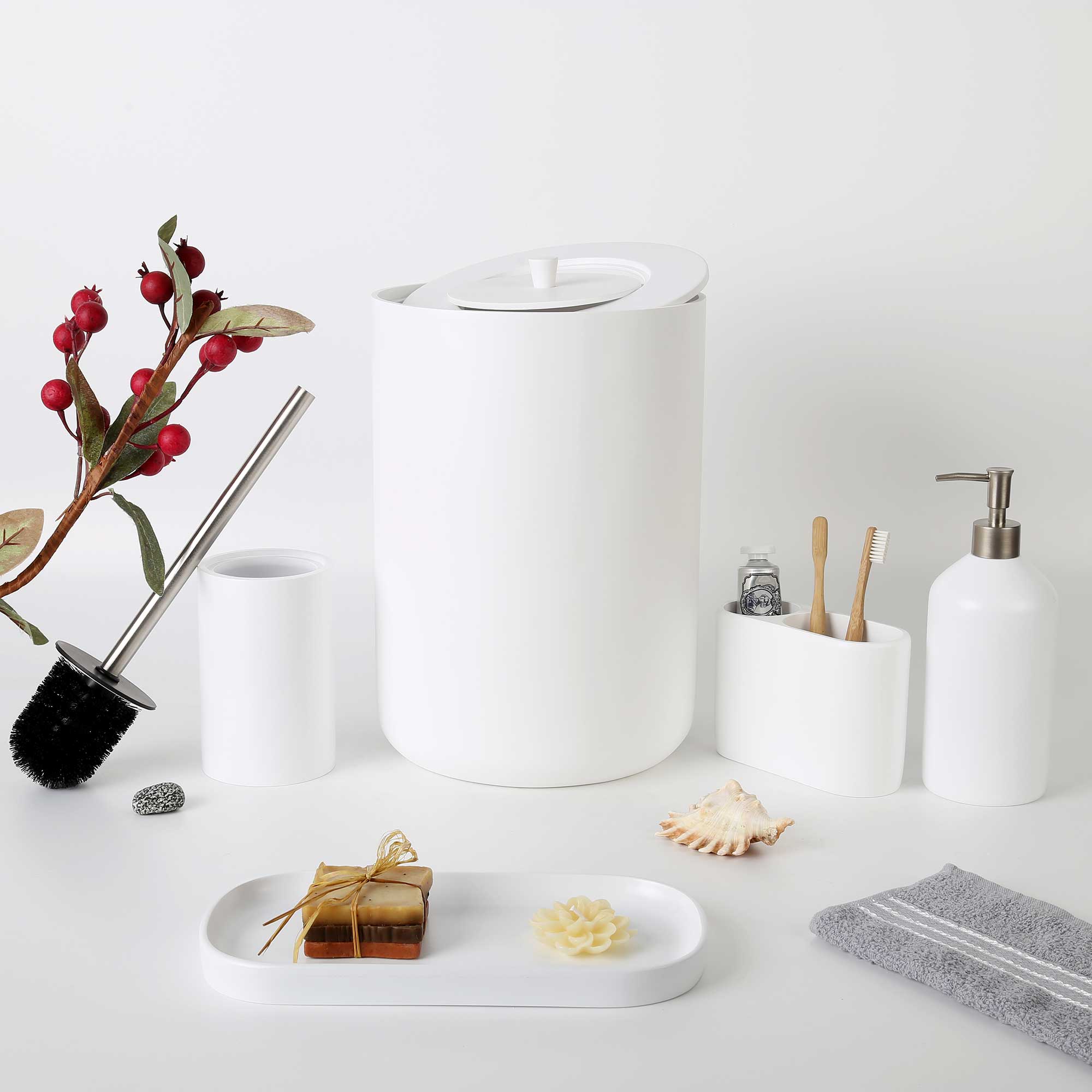 Luxe Banyo Seti Beyaz
