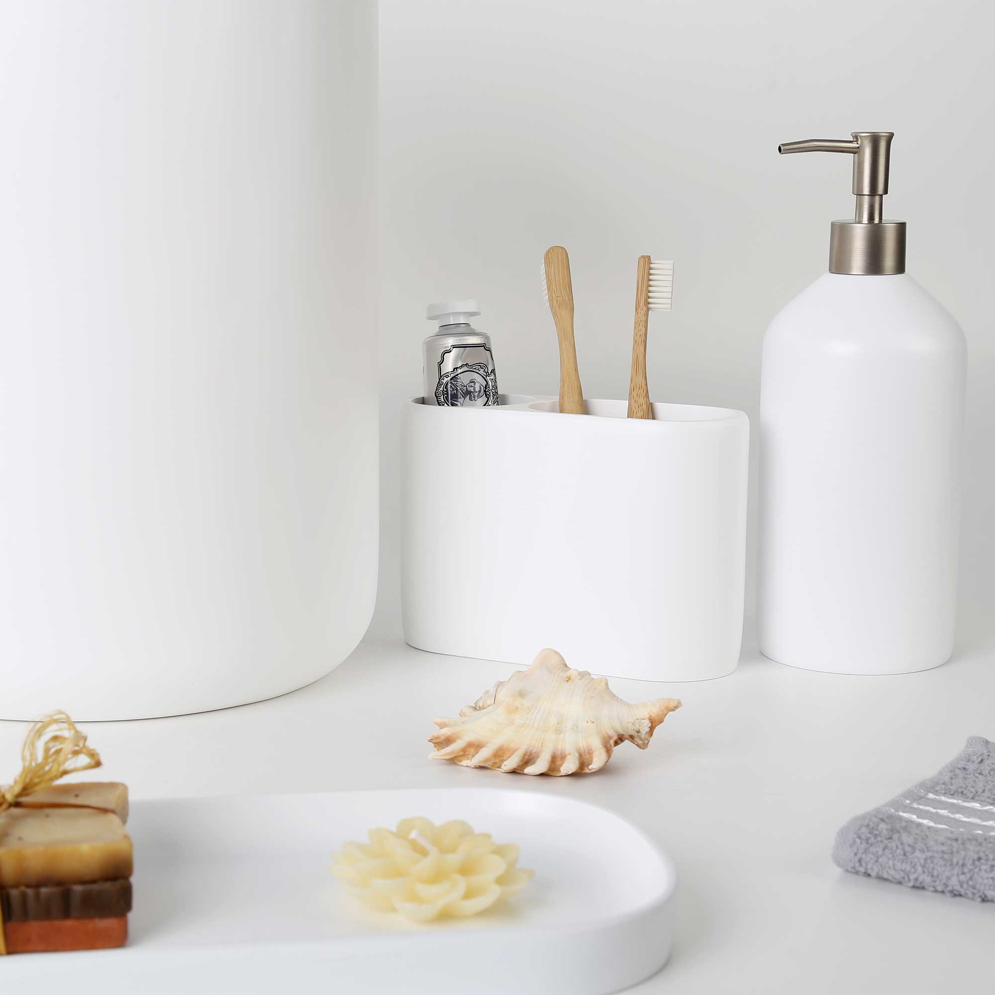 Luxe Banyo Seti Beyaz