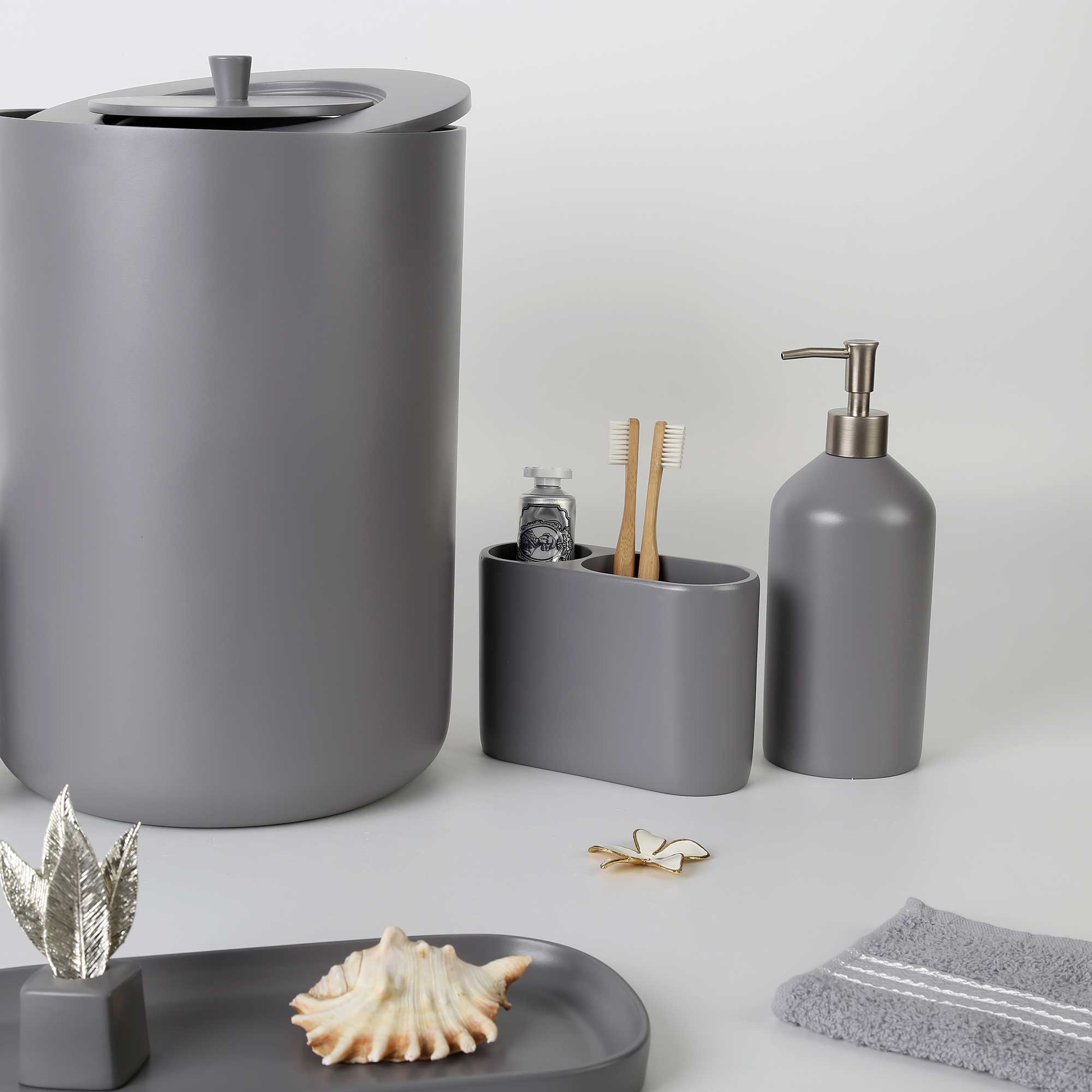 Luxe Banyo Seti Gri