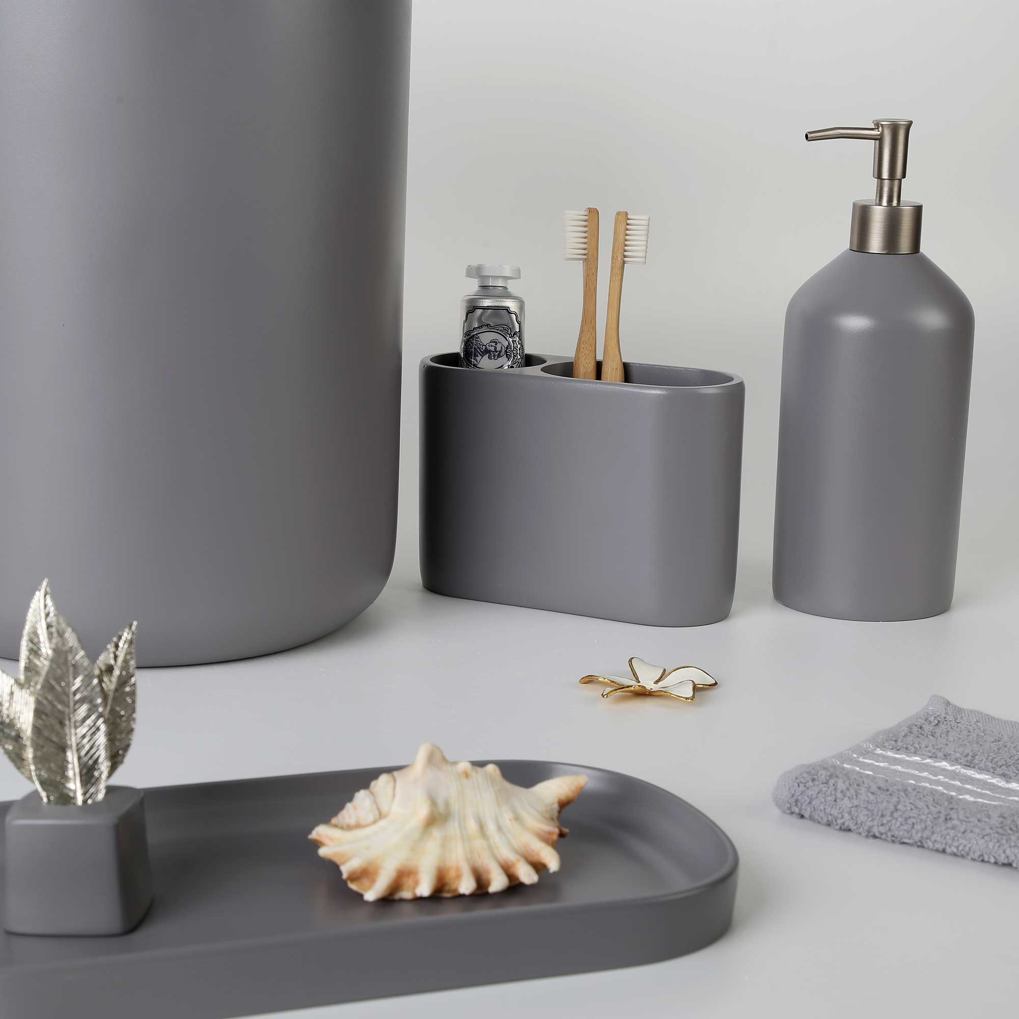 Luxe Banyo Seti Gri