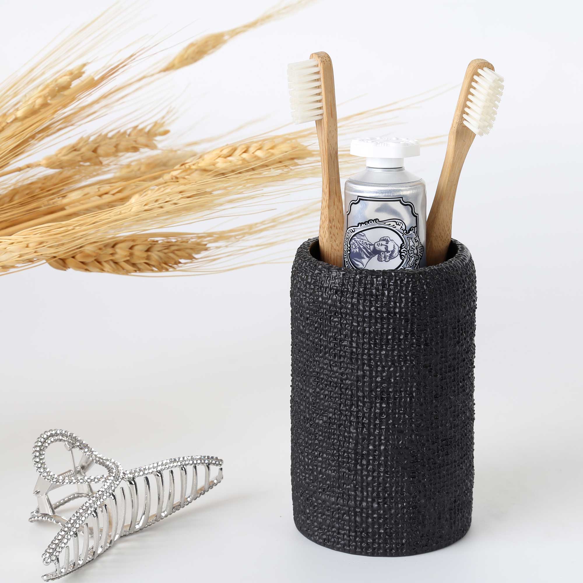 Natural Diş Fırçalık Siyah