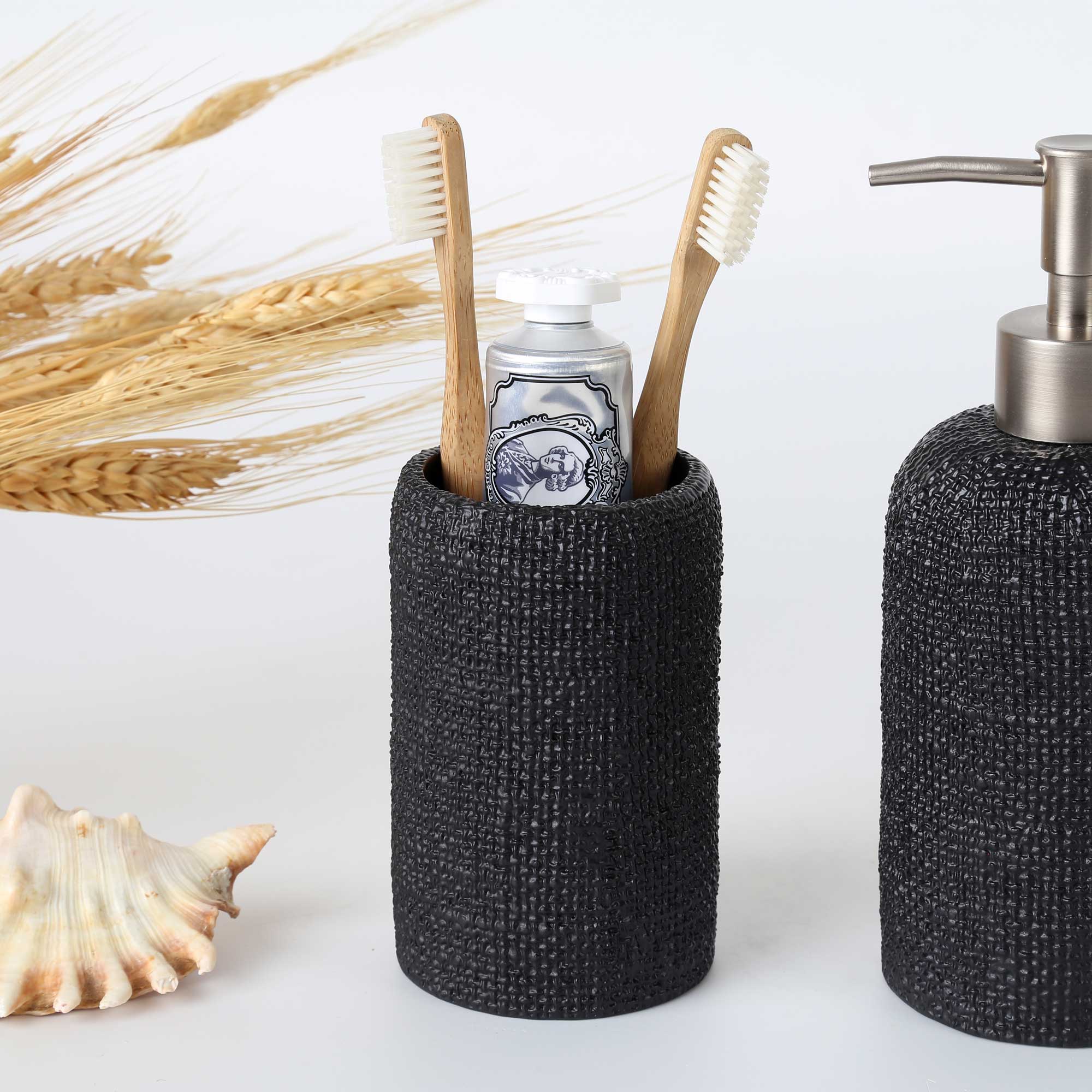 Natural Diş Fırçalık Siyah