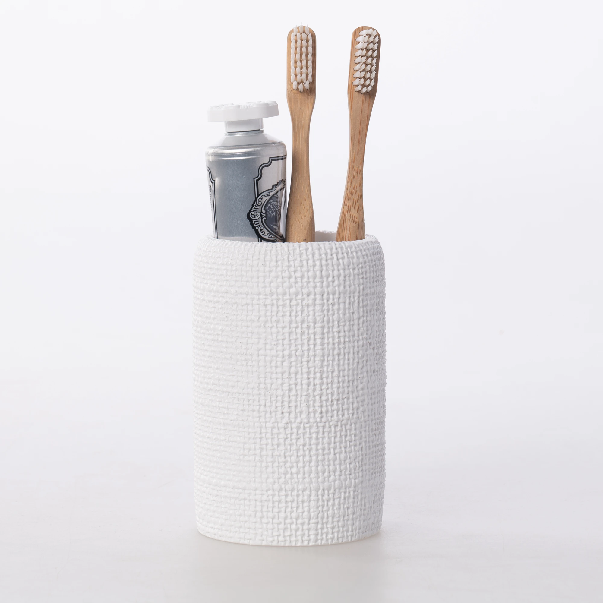 Natural Toothbrush Holder White