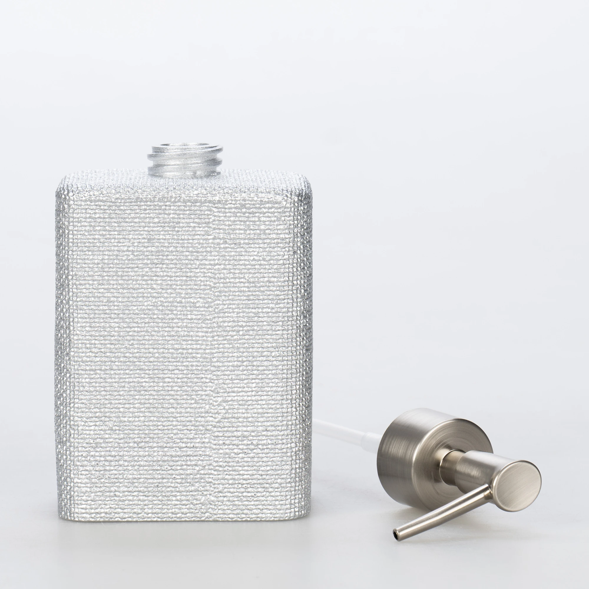 Linen Sıvı Sabunluk Gümüş