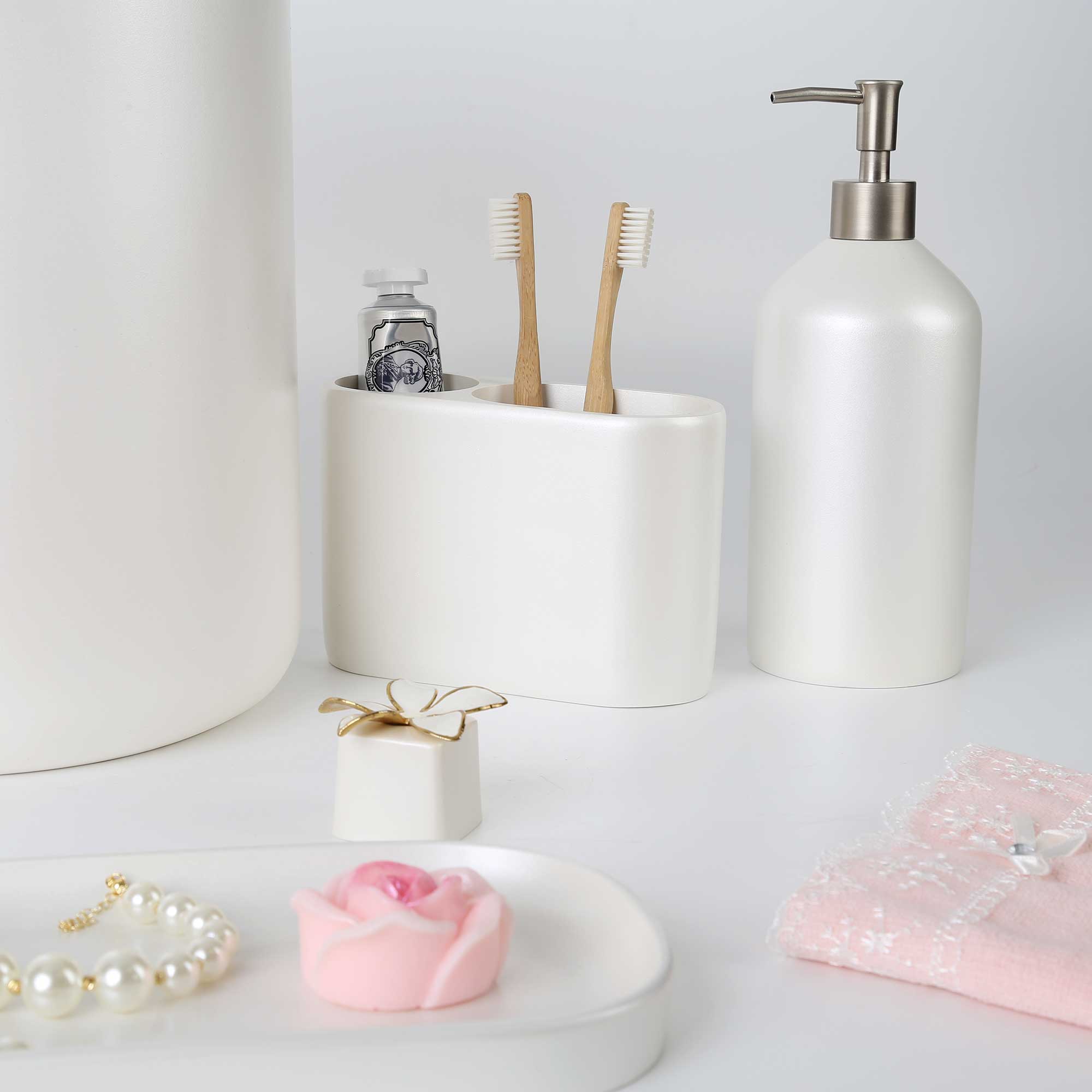 Luxe Banyo Seti İnci