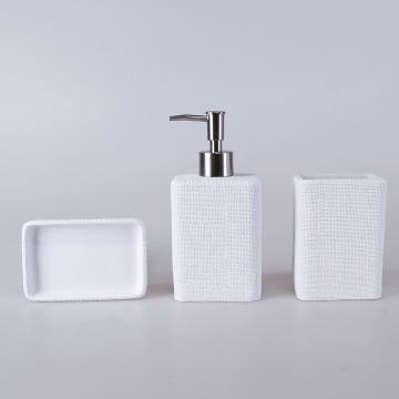 Linen Sıvı Sabunluk Beyaz