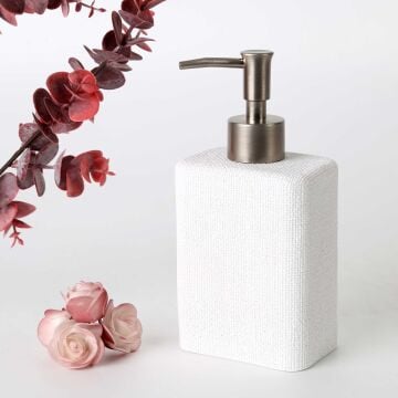 Linen Sıvı Sabunluk Beyaz