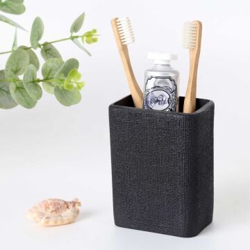 Linen Diş Fırçalık Siyah