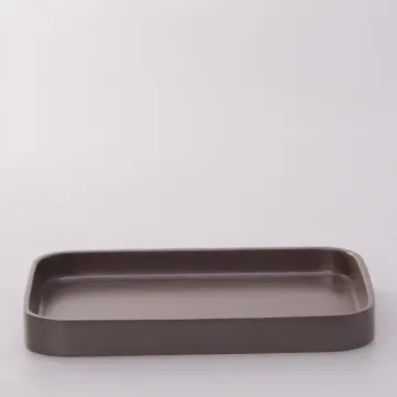 Victoria Dikdörtgen Tepsi Küçük Taupe