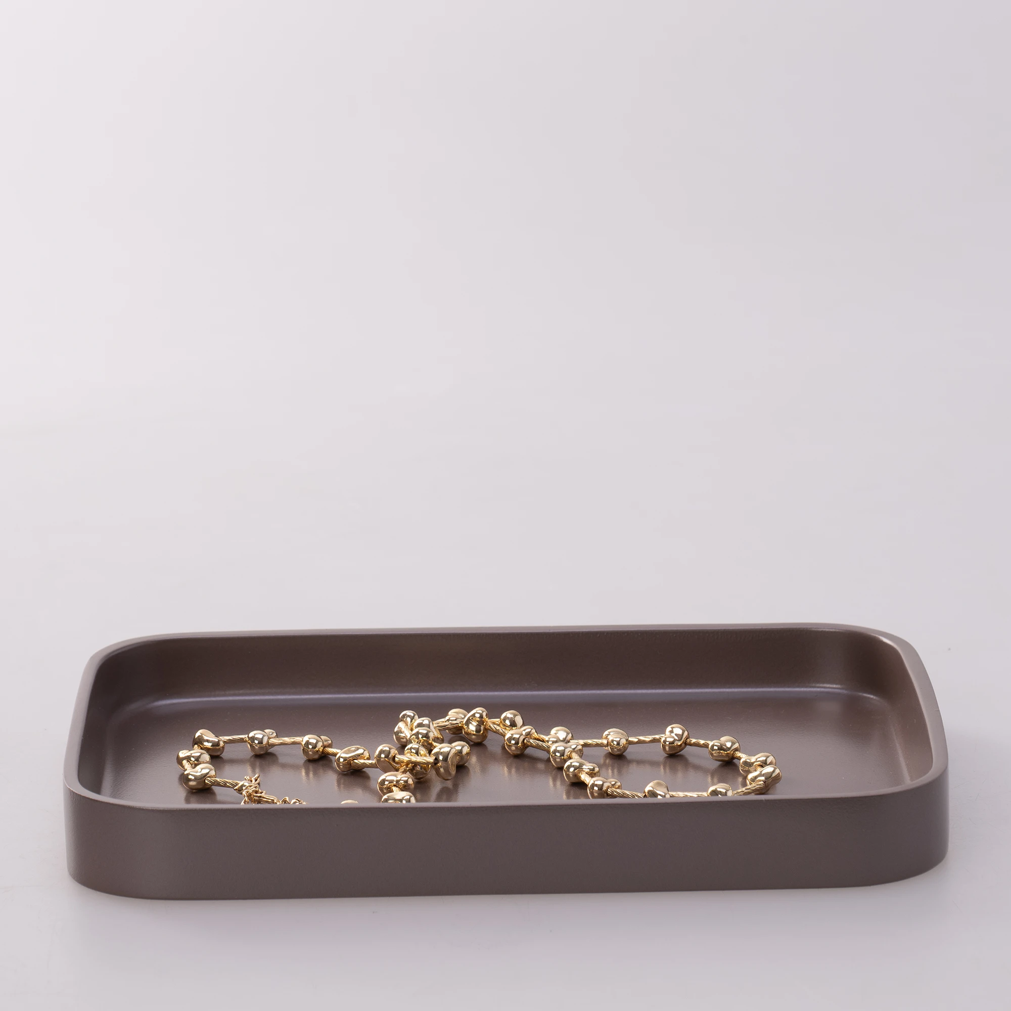 Victoria Dikdörtgen Tepsi Küçük Taupe