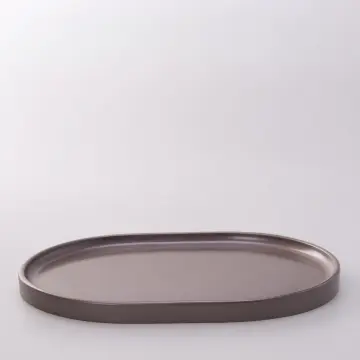 Victoria Oval Tepsi Büyük  Taupe