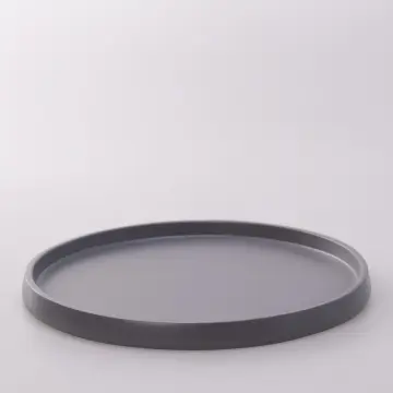 Victoria Yuvarlak Tepsi Gri