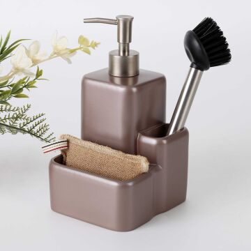 Marley Fırçalı Sıvılı Süngerlik Taupe