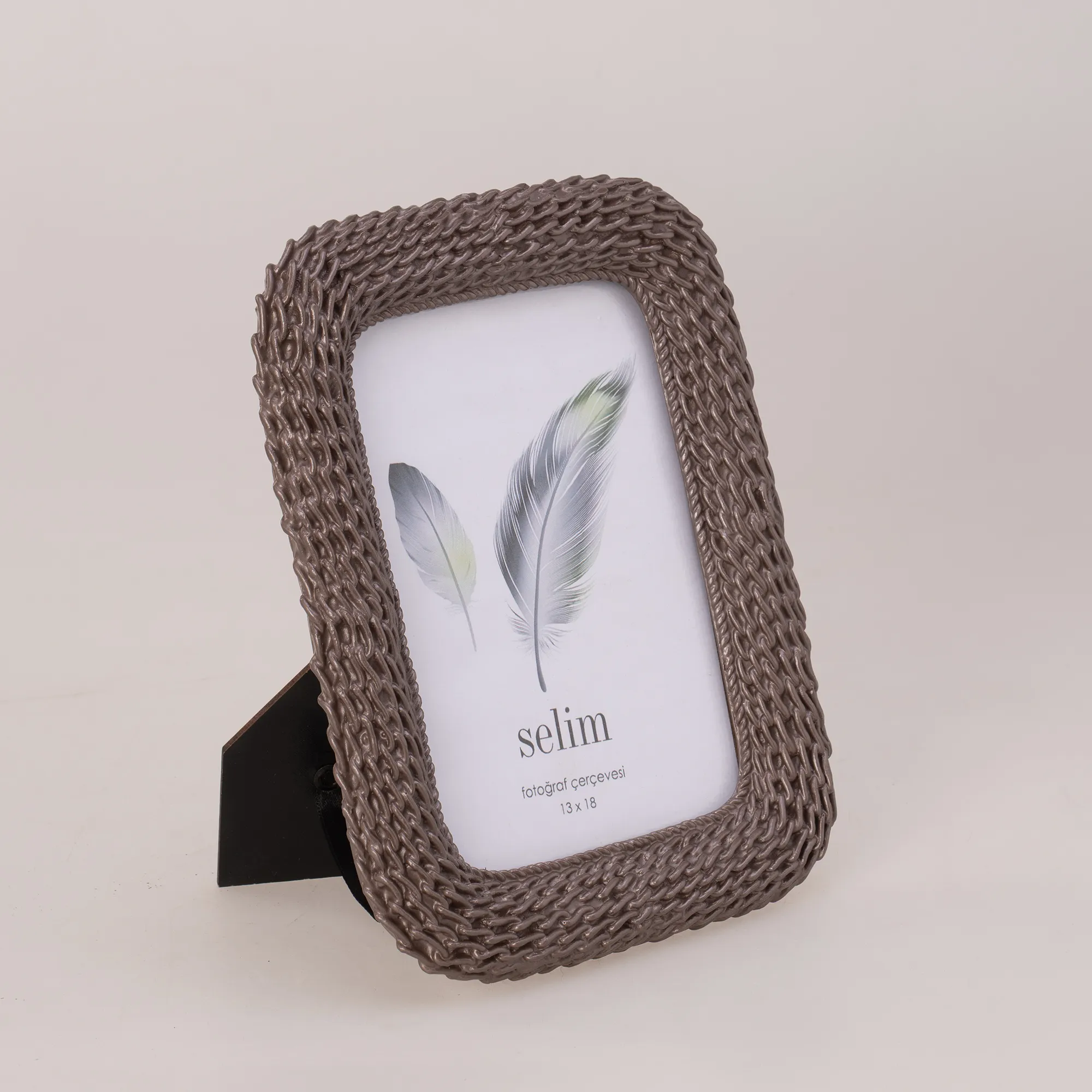 13x18 Chain Çerçeve Taupe