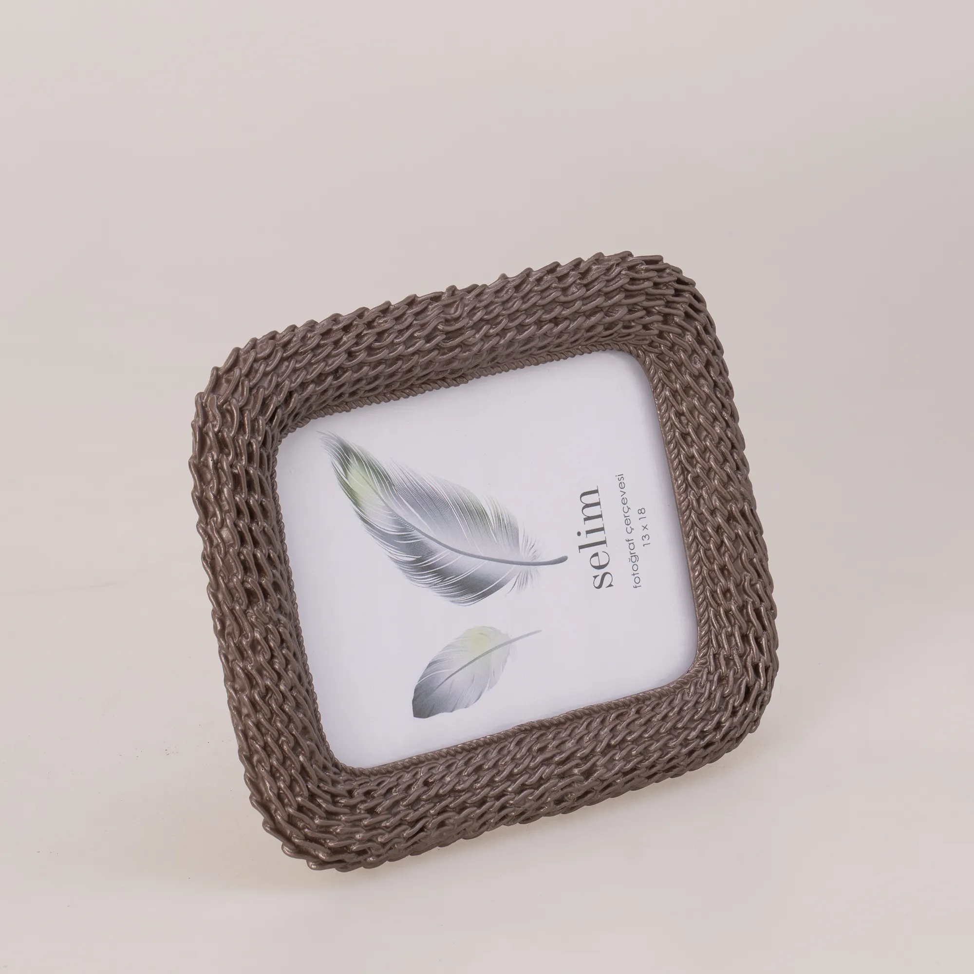 13x18 Chain Çerçeve Taupe