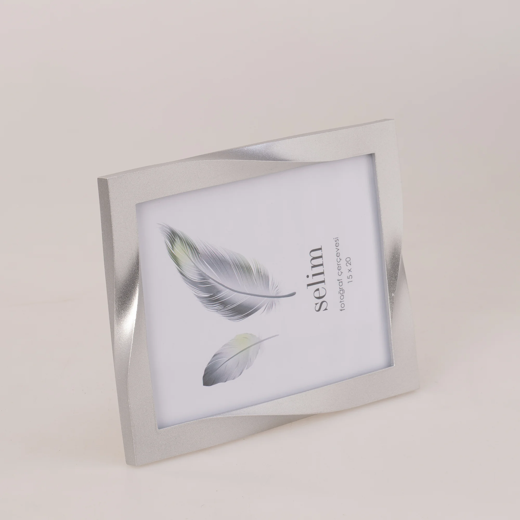 15x20 Curved Çerçeve Gümüş