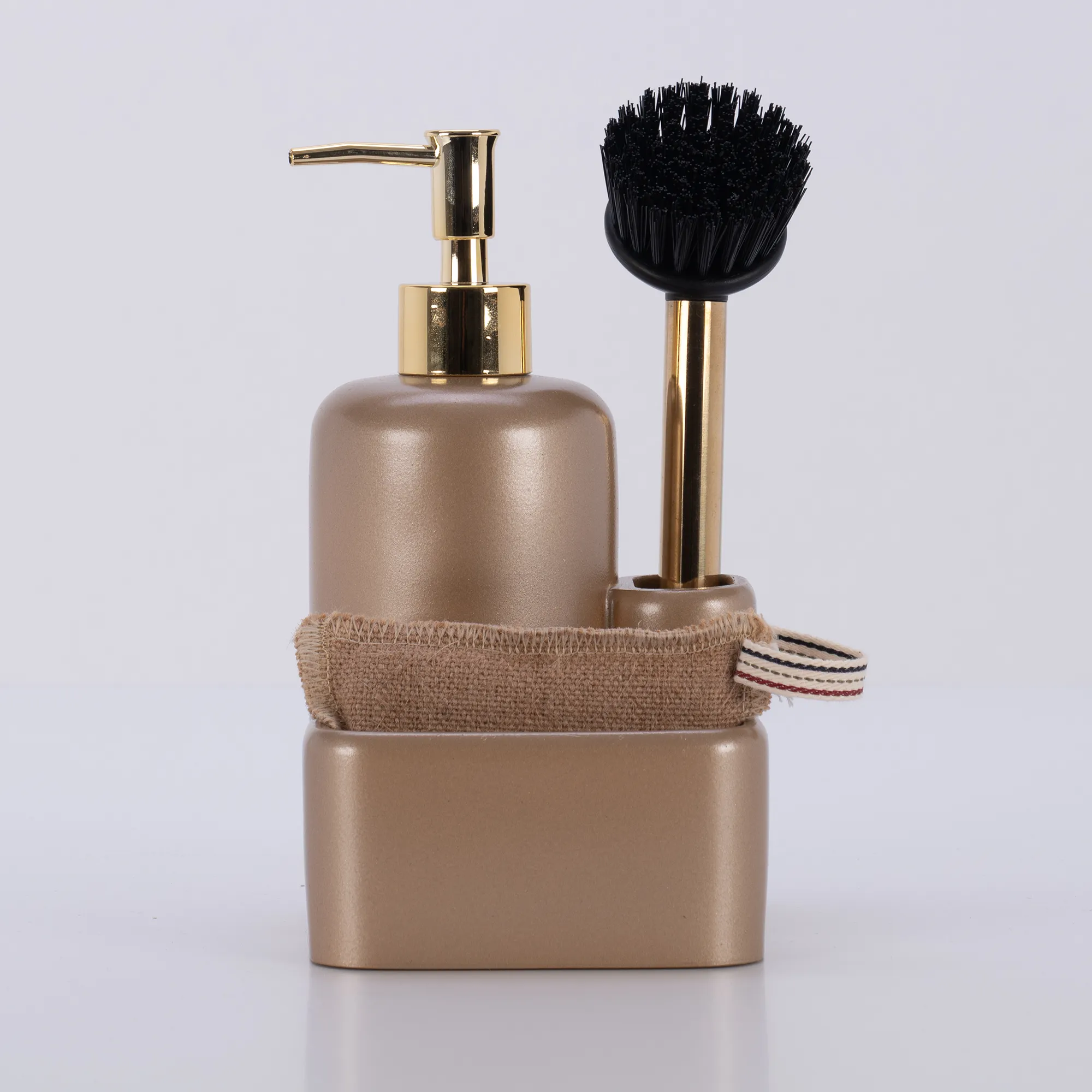 Leonis Fırçalı Sıvılı Süngerlik Vizon