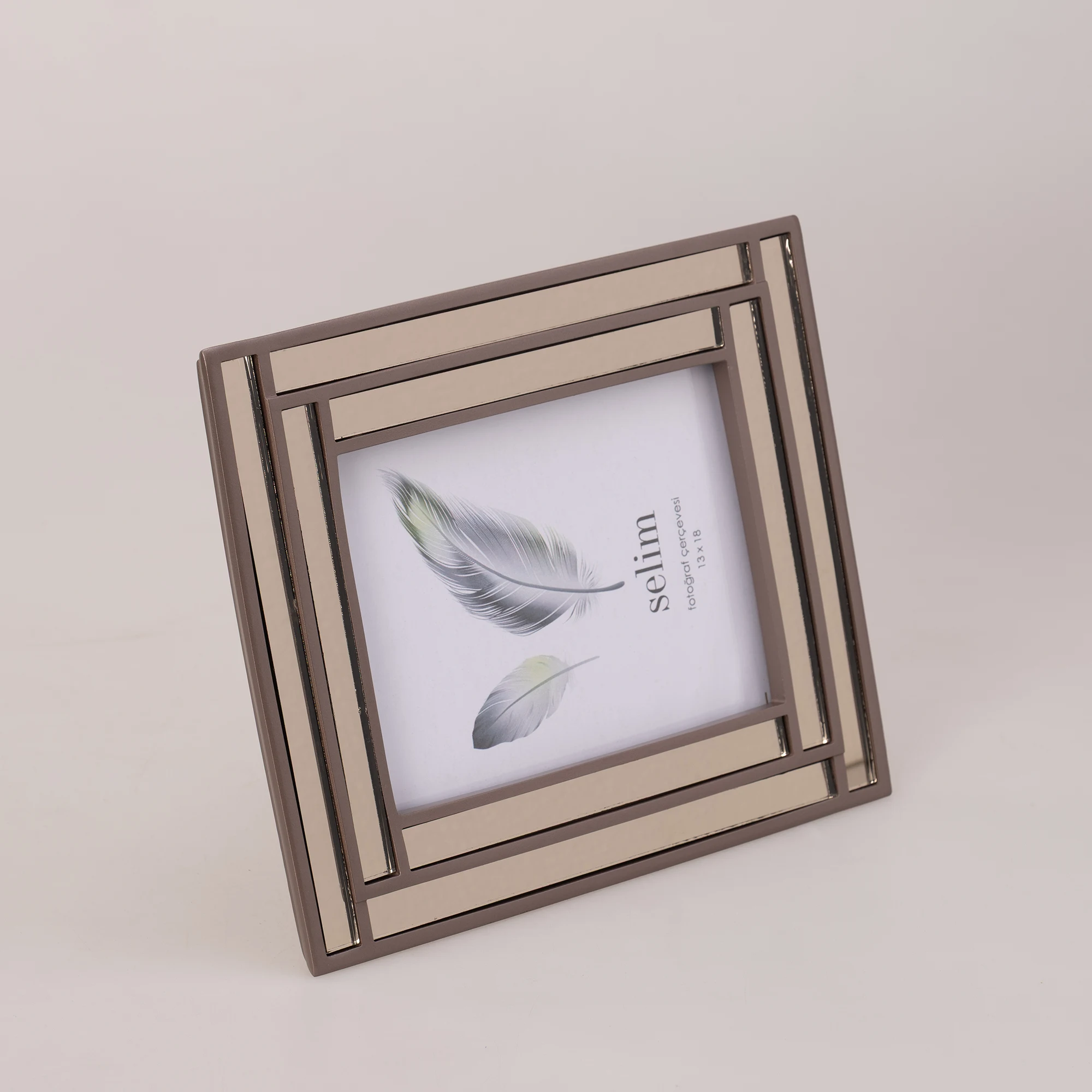 13x18 Lara Aynalı Çerçeve Taupe