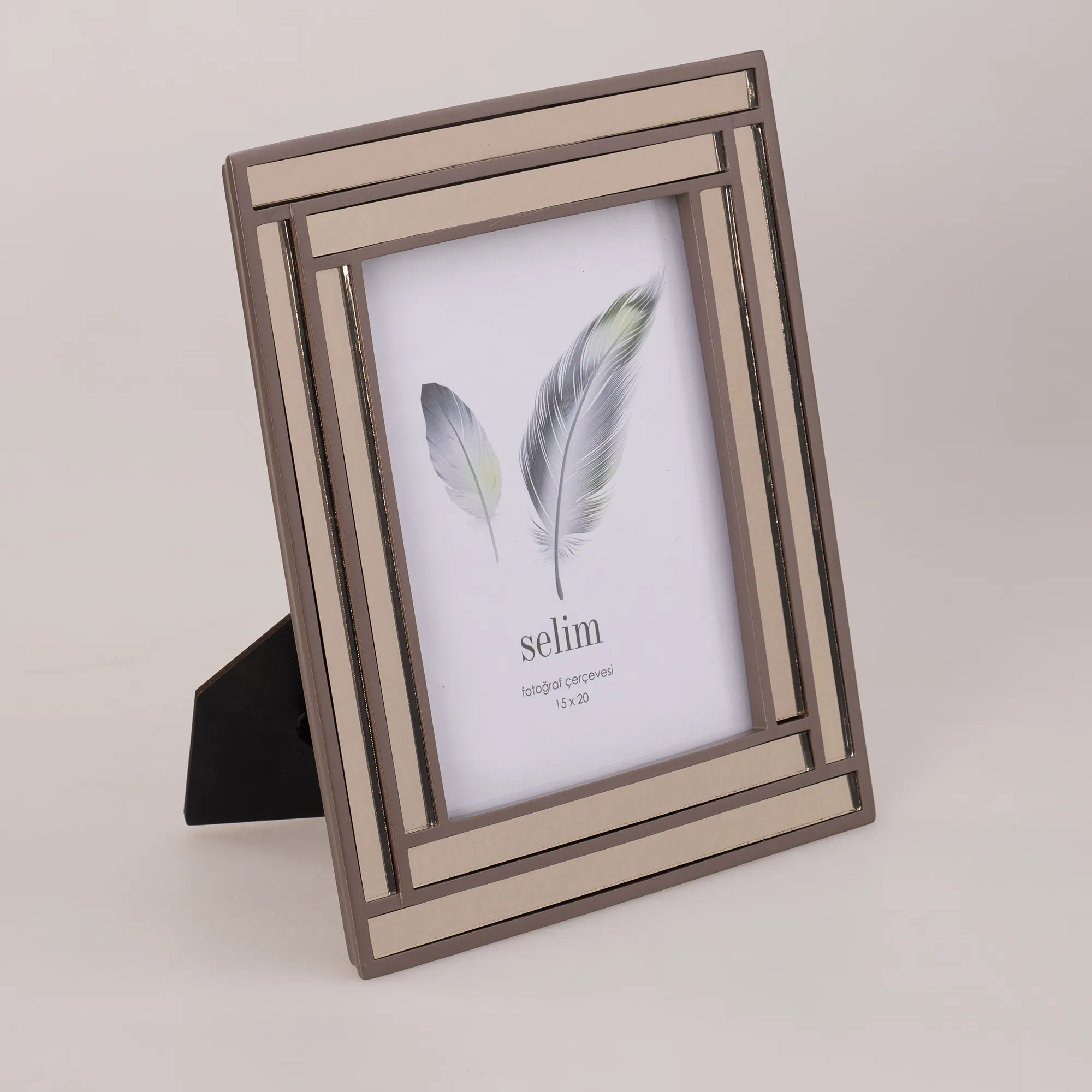 15x20 Lara Aynalı Çerçeve Taupe