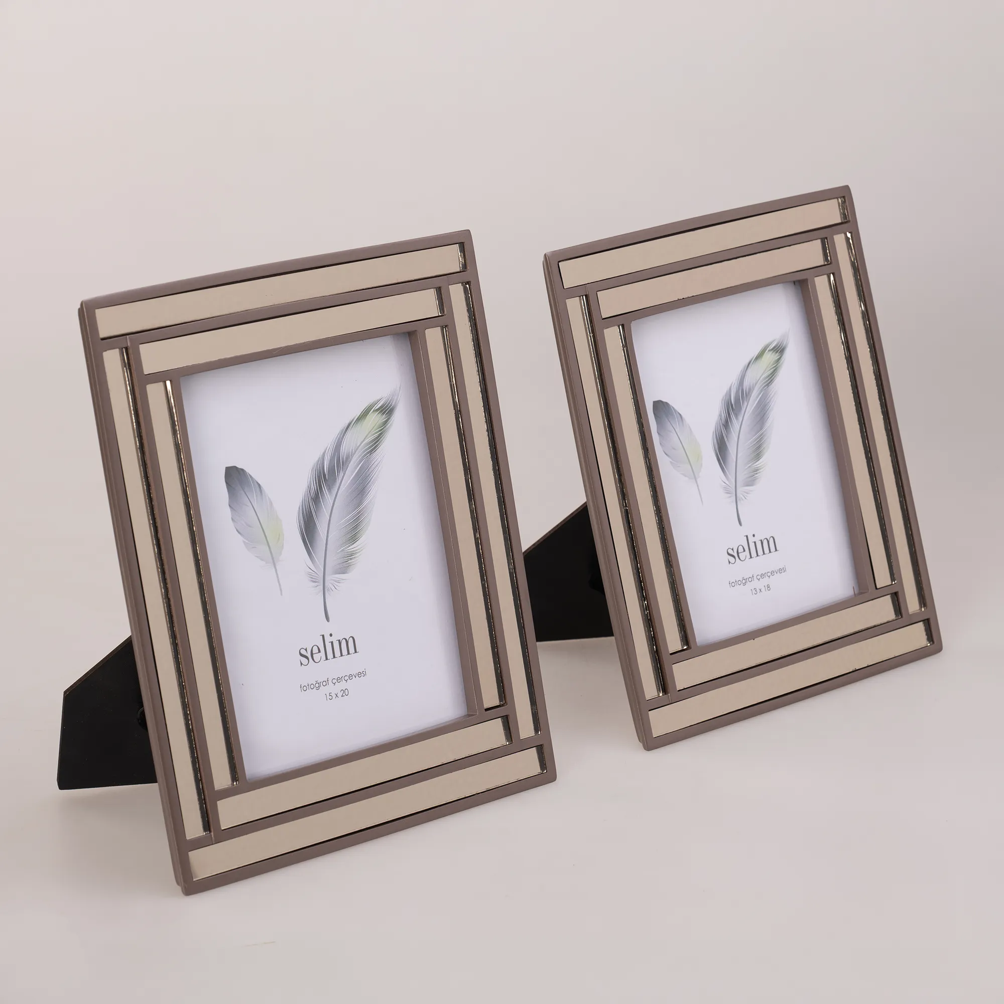 15x20 Lara Aynalı Çerçeve Taupe