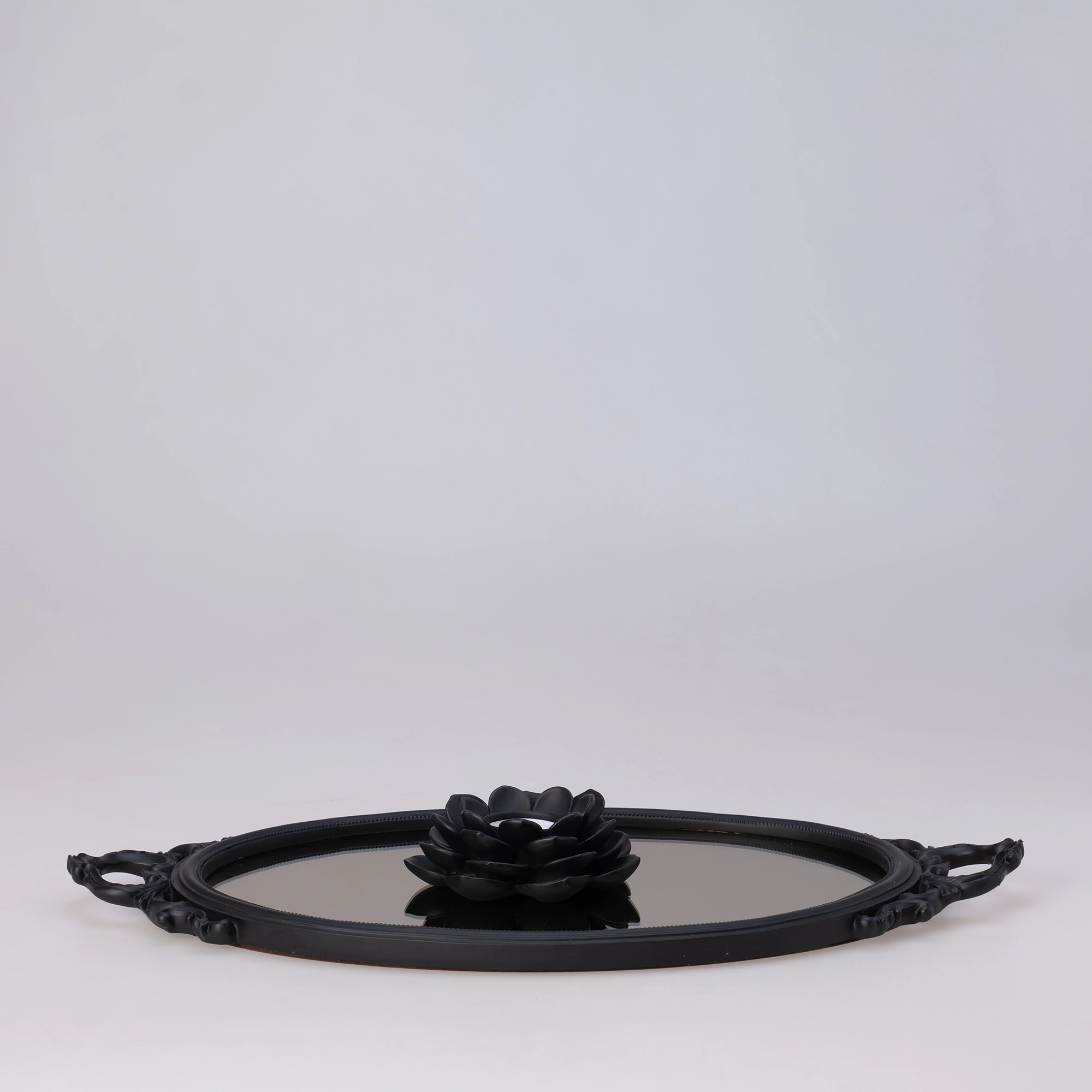 Ahsen Aynalı Tepsi Siyah