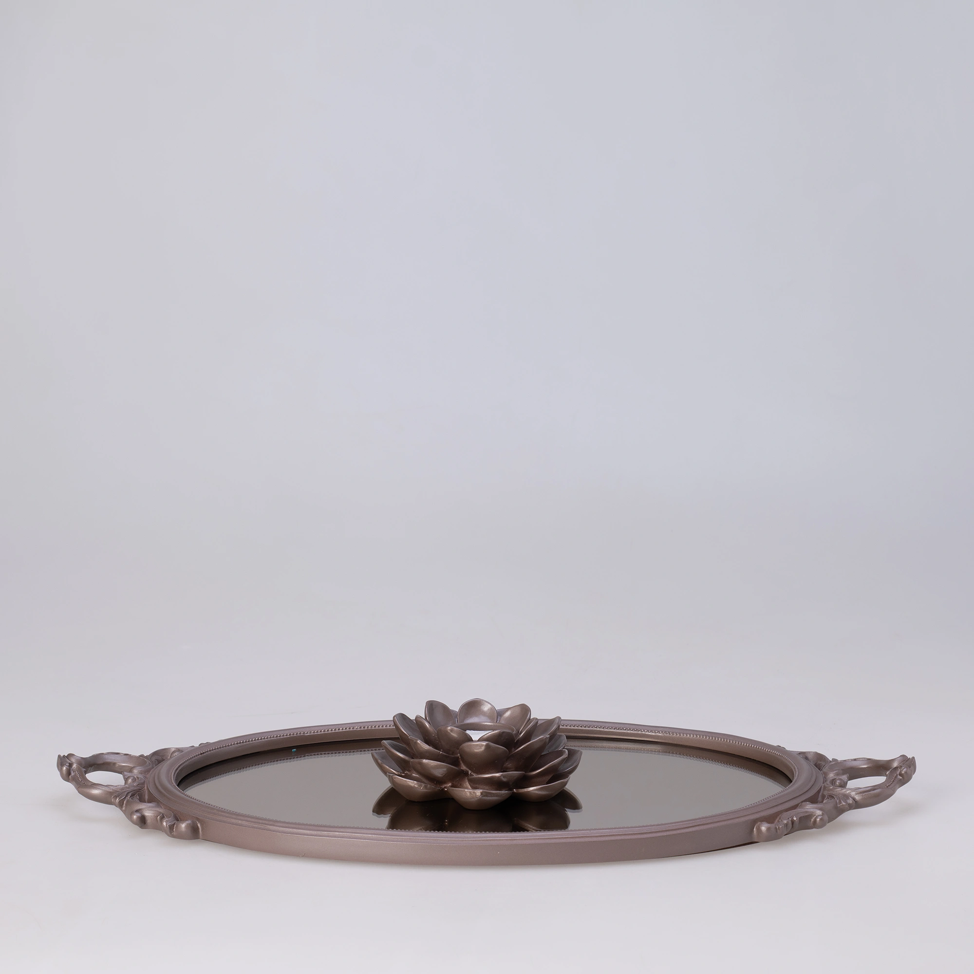 Ahsen Aynalı Tepsi Taupe