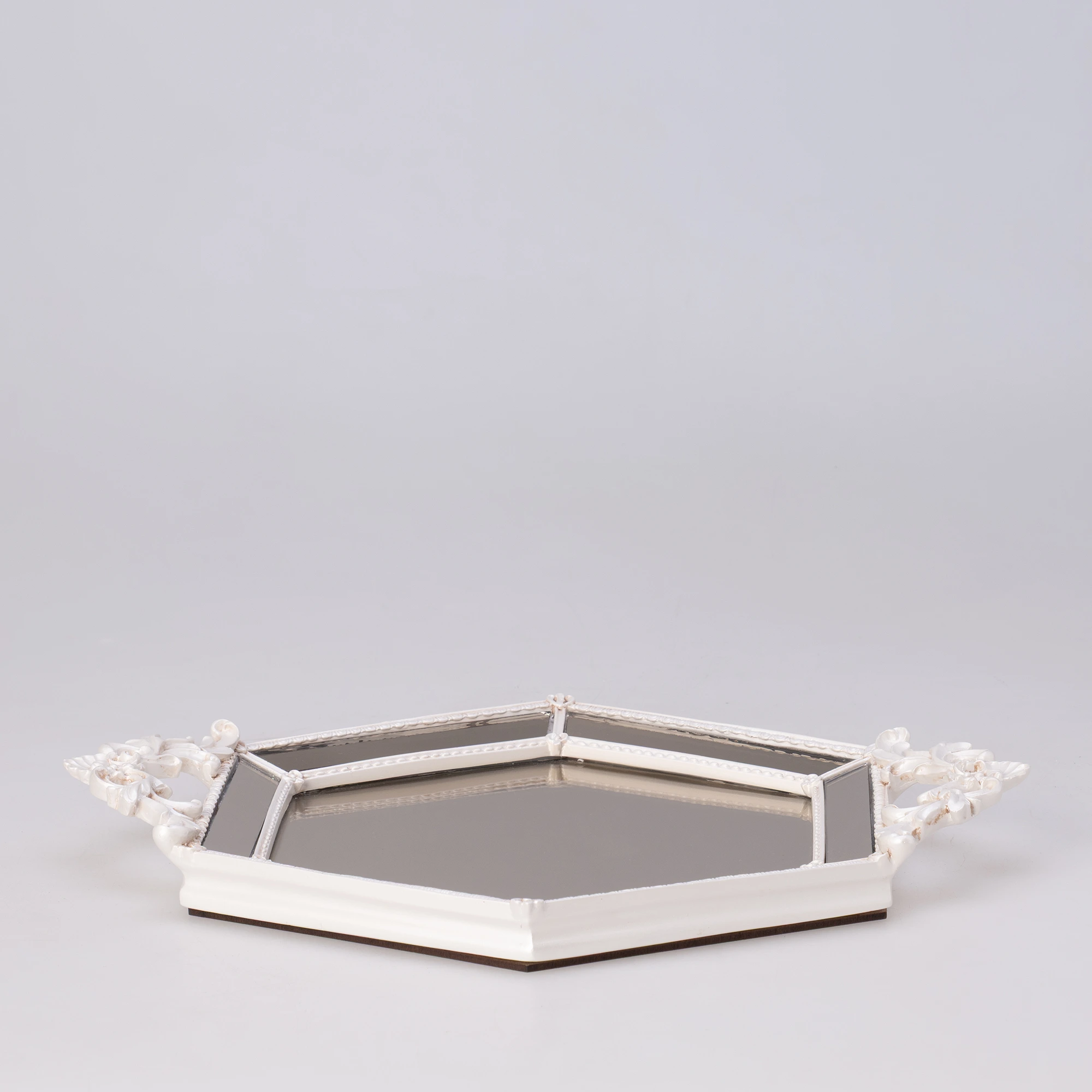 Altıgen Aynalı Tepsi İnci